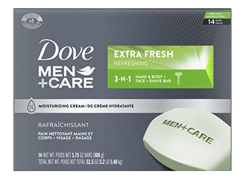 Dove Men+care Bar 3 En 1 Limpiador Para Cuerpo, Cara Y Afeit