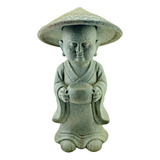 Figura Niño Buda Grande 53cm Budismo Zen Estatua Deco Zn Ct