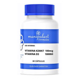 Vitamina K2mk7 100mcg + Vitamina D3 10000ui - 60 Cápsulas