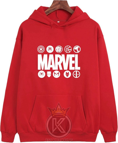 Poleron Marvel - Superheroes - Niños - Adultos - Estampaking