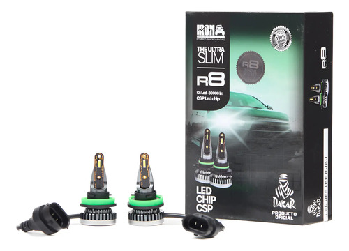 Kit Luces Led R8 Csp Mini Iron Led H1 H3 H7 H11 9005 X2 Auto | MercadoLibre