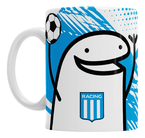 Tazas Flork De Racing Cuadro Futbol Ceramica Premium