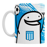 Tazas Flork De Racing Cuadro Futbol Ceramica Premium