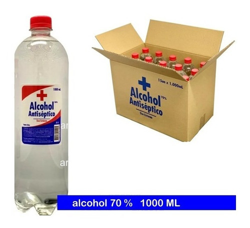 1 Litro De Alcohol Antiséptico 