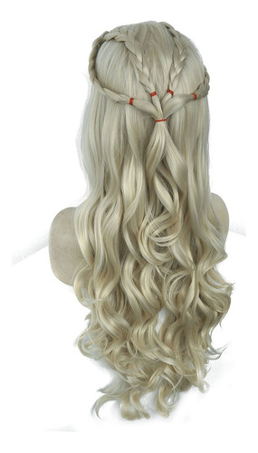 Peluca De Halloween Daenerys Targaryen For Princess Cosplay