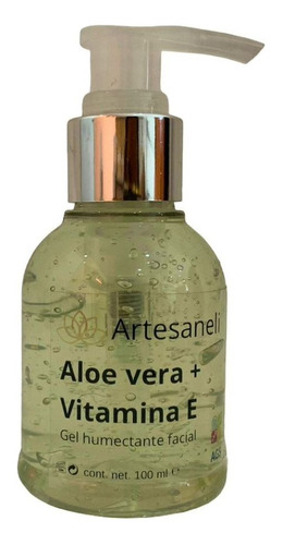 Gel Humectante Facial De Aloe Vera Al 95%   Artesaneli      