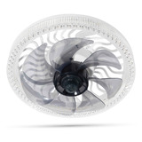 Lámpara Con Ventilador Techo 7 Aspas 34w Megaluz Lv34w10