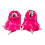 Pantuflas Garra Fucsia Print Plumitaa Pantus