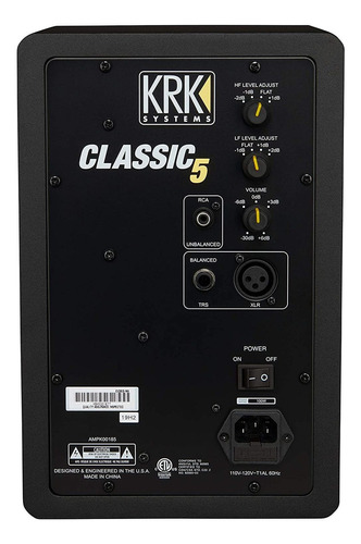 Krk Classic 5 | Monitor De Estudio Biamplificado De 5 Pulgad