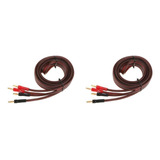 Cable De Sonido De - Conector Banana 2 A 2 Alambre De Pvc Y