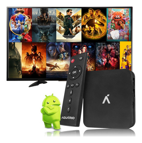 Aparelho 4k Adaptador Smart Tv Box Transforme Tv Em Smarttv