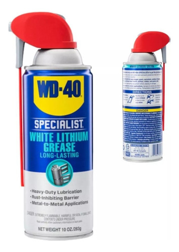 Spray De Grasa De Litio Blanca Protectora Wd-40 Xchws C