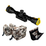 Luneta Rifle Cbc 7022 4x32 Parallax Mount 11mm + Acessórios