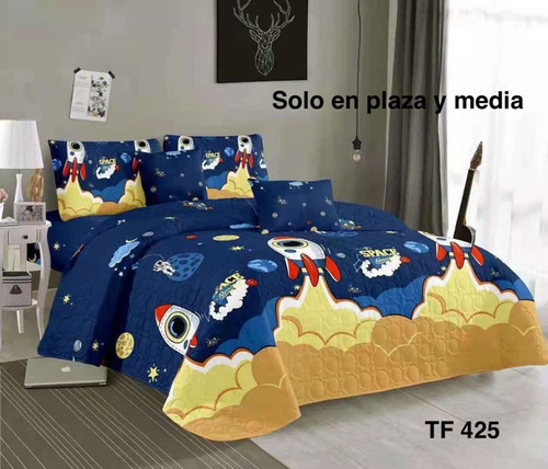 Cobertor Quilt De Verano Plaza Y Media Diseño  A Elección