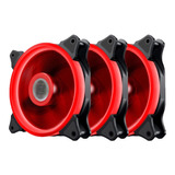 Ventilador Gamer Rgb Pc 120mm 1200rpm Refrigeración 3pcs