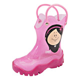 Bota Lluvia Niña Bubble Gummers Impermeable Fiusha  13-21