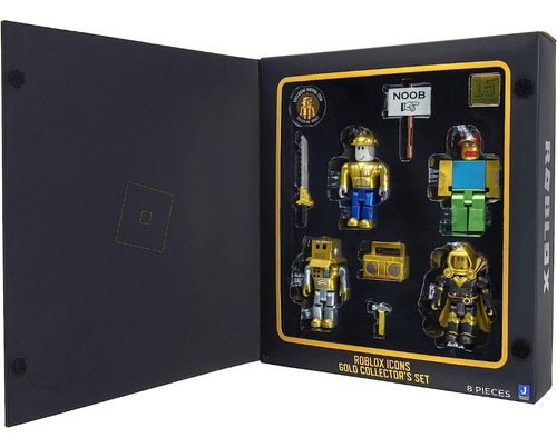 Figuras Roblox Icons Gold Collector's Iconos Oro 4 Pzs