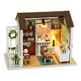 Kit De Casa En Miniatura Tipo Cabaña De Madera Para Bricolaj