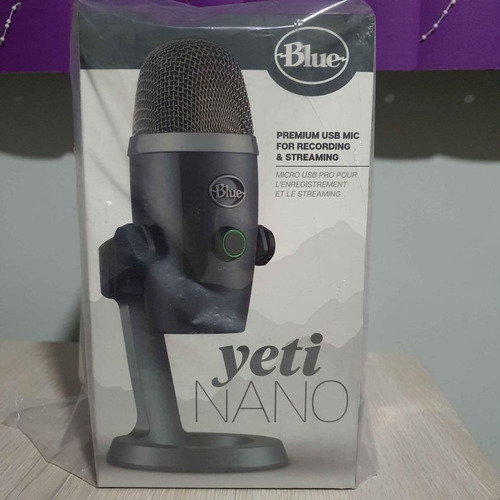 Microfone Condensador Blue Yeti Nano Gray (seminovo)