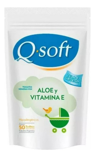 Toallitas Humedas Q-soft Repuesto Con Aloe X50