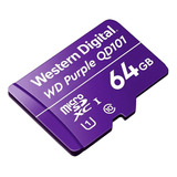 Memoria Micro Sd 64gb Western Digital Purple Videovigilancia