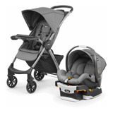 Cochecito De Paseo Chicco Mini Bravo Plus Travel System Slate Con Chasis Color Gris