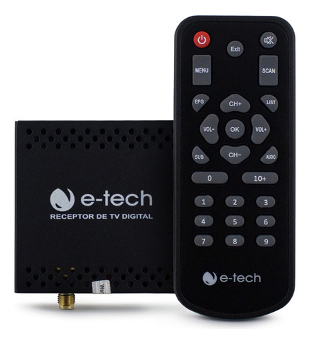 Receptor Tv Digital Automotivo E-tech Antena Dvd Multímidia