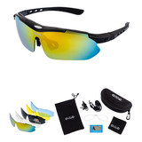 Óculos Ciclismo Ciclista Bike Mtb 5 Lentes + Suporte P/ Grau