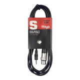 Cable Mini Plug Estéreo A Xlr 3 Mts Stagg Sac3mpsxf