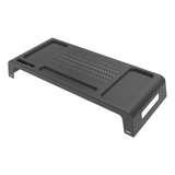 Suporte De Mesa Para Monitor E Notebook Prime Preto Waleu