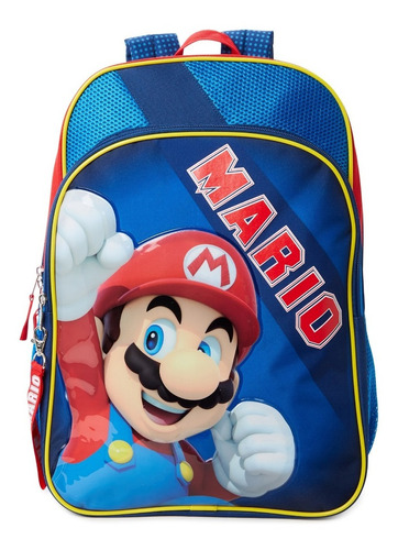 Mochila Escolar Mario Bros - Original Nintendo