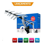 Antena Digital Para Tv + Acessórios Aquário Hdtv Uhf