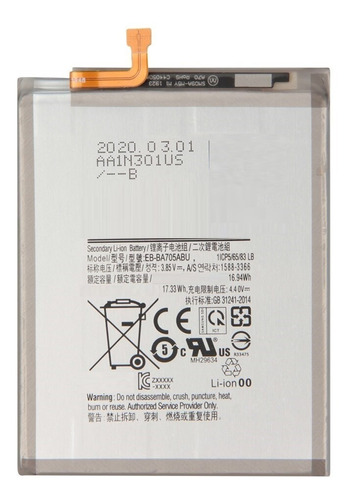 Batería Compatible Con La Marca Samsung Galaxy A70