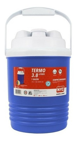 Termo 1 Galón 3.8 Litros Nyc Azul/rojo