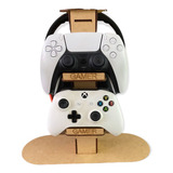 Porta Controle Suporte Videogame Gamer Para Xbox One Ps4 Mdf