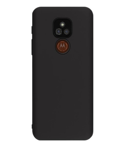 Capa Compatível Com Moto E7 Plus Capinha Silicone Aveludada