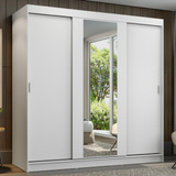 Guarda-roupa Casal Reno Madesa 3 Portas De Correr Esp Branco 1095h91e