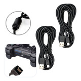 Melhor Cabo Carregador Controle Para Ps3 3 Metros Kit C/ 2