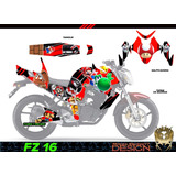 Fz 16 Yamaha Calcas Wrap Stickers Vinil Laminado Antirayones