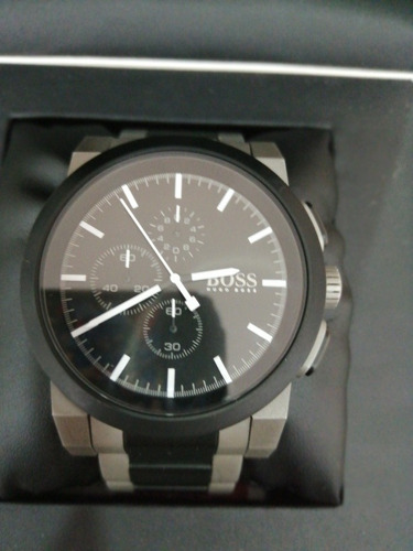Reloj Hugo Boss Color Negro, Acero Inoxidable, Elegante. 