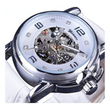 Reloj Mecánico Automático Winner Wrl8011 Para Mujer Color Del Fondo Blanco