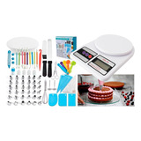 Kit De Decoración Pasteles De 66 Pzs + Pesa Gramera Tortas