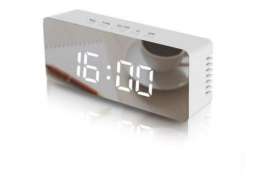 Reloj Despertador Digital Usb Con Luz Alarma Temperatura 