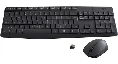 Kit Combo Teclado Mouse Logitech Mk235 Ç Sem Fio Android