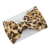 Justmydress Diadema De Leopardo Para Bebe, Turbante Con Lazo