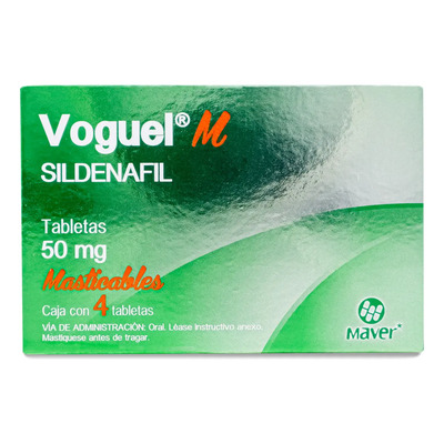 Voguel M Sildenafil 50 Mg C\u002F4 Tabletas Maver | MercadoLibre