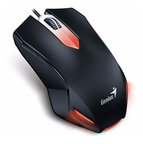 Mouse Gamer Genius Xg200 1000dpi Luz Conexión Usb Retroiluminado Colores Gaming Garantia