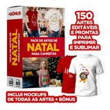 Pack De Artes De Natal Para Camisetas