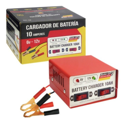 Cargador De Baterias Para Auto Moto 12/6 Volt 10 Amp Full