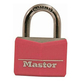 Master Lock Candado Con Llave De Aluminio Cubierto 146d, Color Rosa